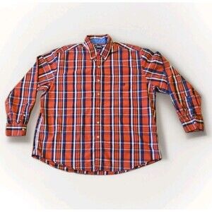 Chaps 2XB Button Front Stretch Long Sleeve Big & Tall Shirt Mens Shirt